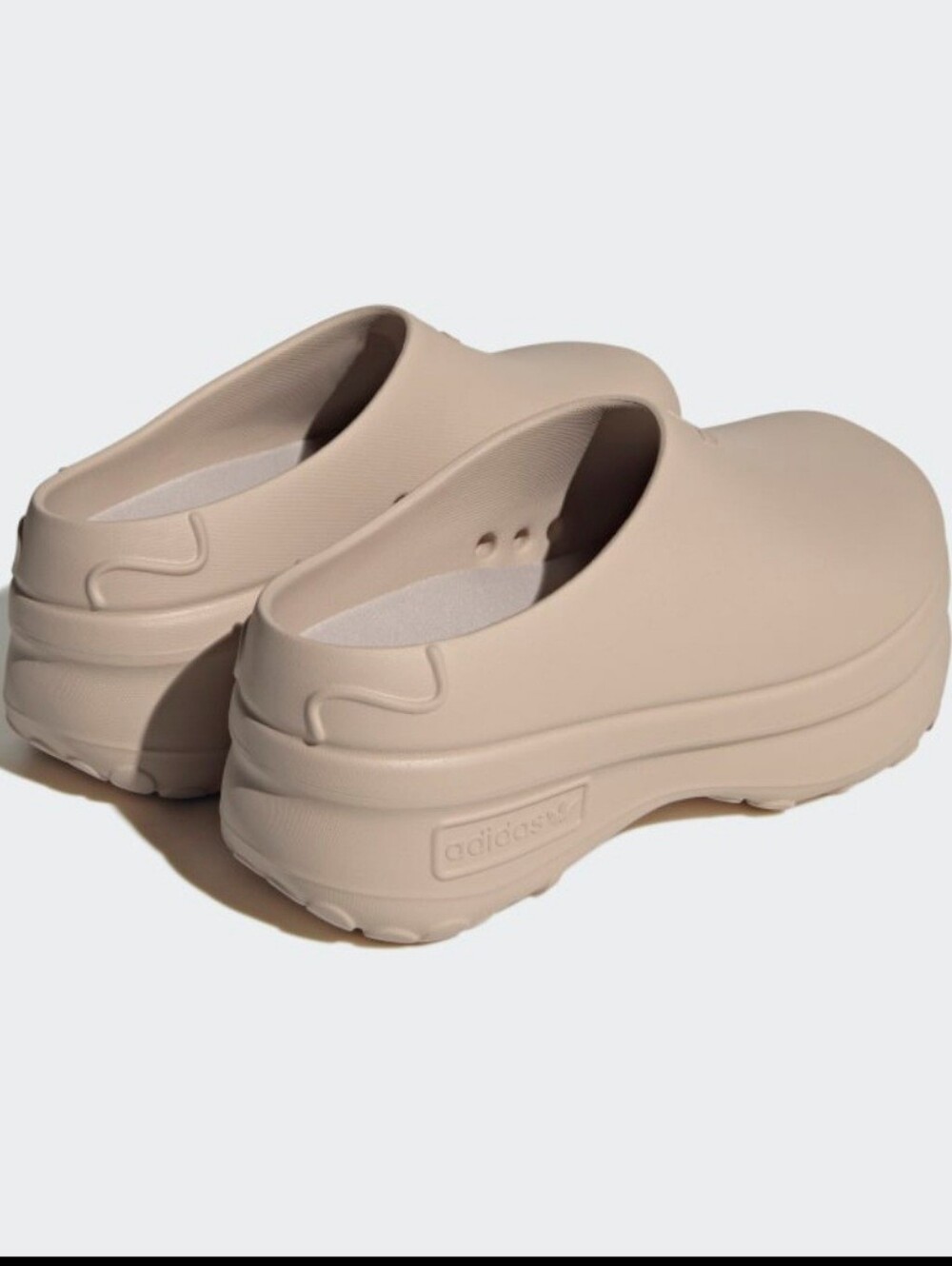 NWT Adidas Originals Adifom Stan Mule Platform Clogs in Wonder Taupe - Size 8 - Picture 12 of 13